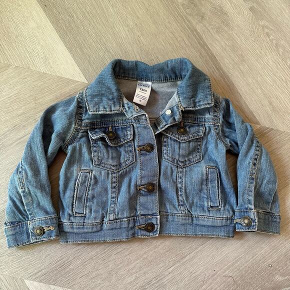 Carter’s Denim Jean Jacket Baby Girls 12 Months Toddler - Picture 1 of 6
